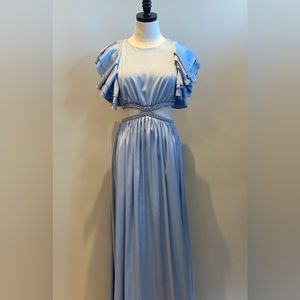 Mandi Metallic Cutout Maxi Dress